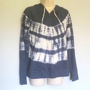 Sonoma Blue & White Tie Dye Lightweight Hoodie